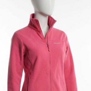 Columbia Pink Fleece Jacket Women’s Small